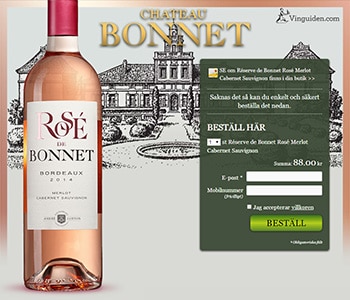 Réserve de  Bonnet Rosé Merlot Cabernet Sauvignon