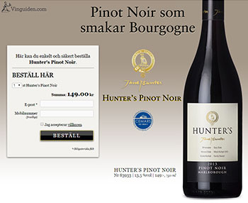 Hunter's Pinot Noir