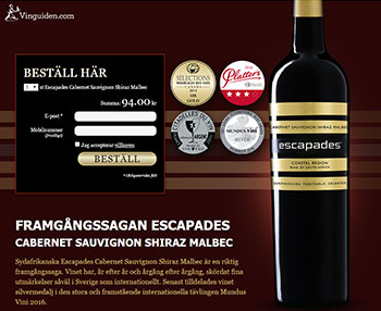 Escapades Cabernet Sauvignon Shiraz Malbec