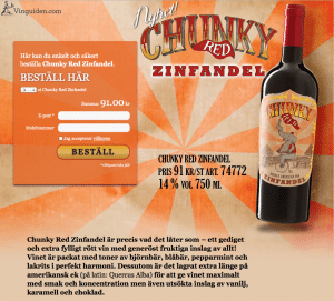 Dinkarville udendørs mister temperamentet Chunky Red Zinfandel 2021, 75 cl, 105 kr | Rött vin på Vinguiden.com