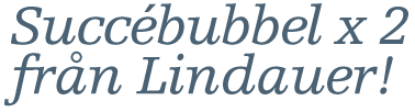Succébubbel x 2 från Lindauer