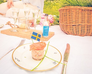 Västerbottensost och rökt lax – underbart tillsamman..