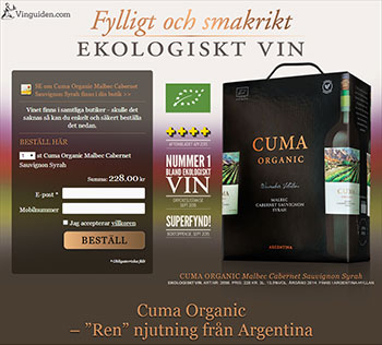 Cuma Organic Malbec Cabernet Sauvignon Syrah