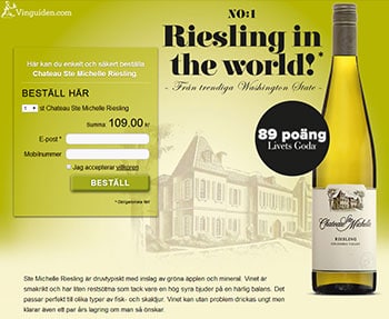 Chateau Ste Michelle Riesling