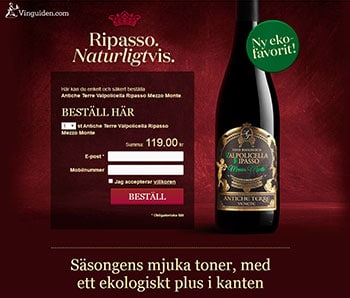 Antiche Terre Valpolicella Ripasso Mezzo Monte kan beställas här