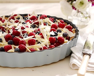 Bärpaj fylld med choklad