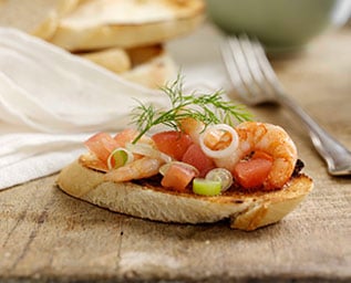 Bruschetta med räkor