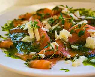 Gravad lax med parmesan