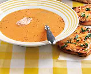Morotssoppa med chili och ingefära