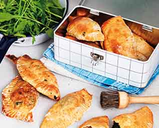 Piroger med ris och spenat