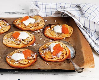 Potatispizza med löjrom