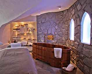 Bubbla i champagnebad