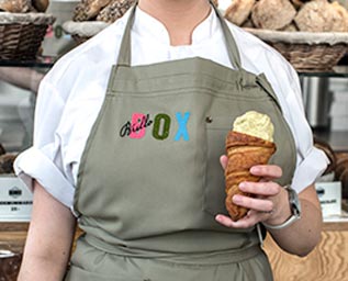 Glass i croissantstrut