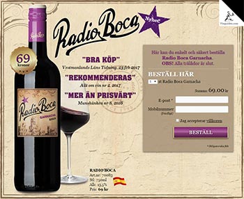 Modsætte sig erklære crush Radio Boca Garnacha 2016, 75 cl, 39 kr | Rött vin på Vinguiden.com