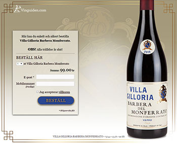 Villa Gilloria Barbera Monferrato