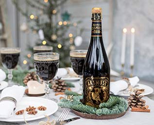 Skummande drycker till jul