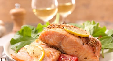 Vin till lax