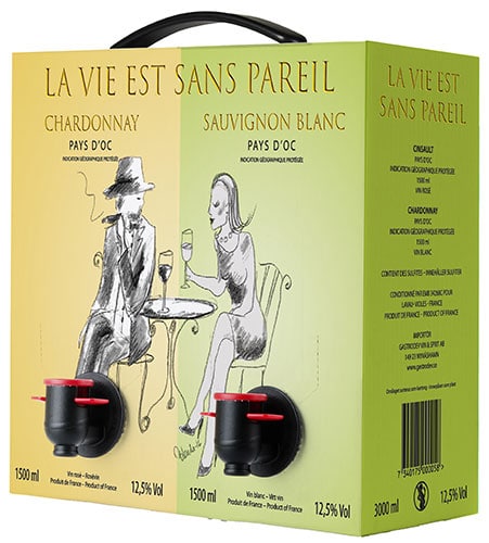 Duobox Blanc Blanc La Vie Est Sans Pareil Chardonnay Sauvignon Blanc