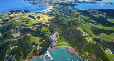 Skön vulkanö för vinnjutare