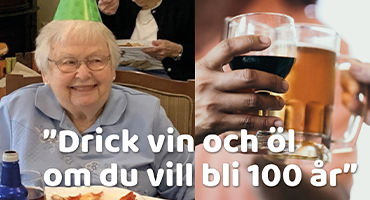 ”Vin, öl och pizza – då blir man 100 år&..