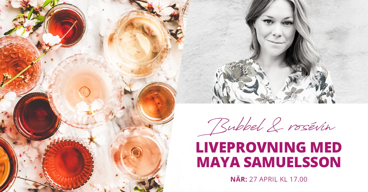 Bubbel & rosévin med Maya