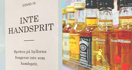 ”Spriten tar inte död på coronaviruset”