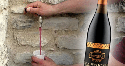 Här kommer vin ut ur kökskranarna