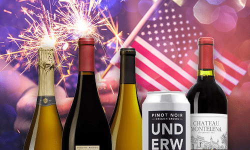 Fira 4th of July med amerikanska viner