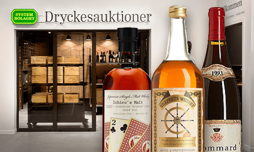 Bourgognevin och kortlekswhisky höjdare på auktion