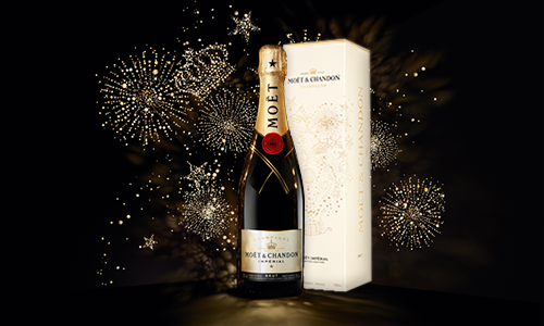 Nya lyxiga champagner med fyrverkeribox