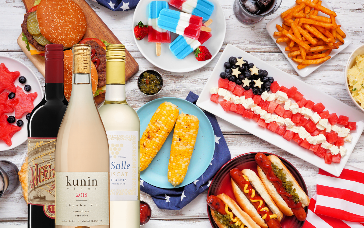 Fira 4th of July med smakfulla viner från USA