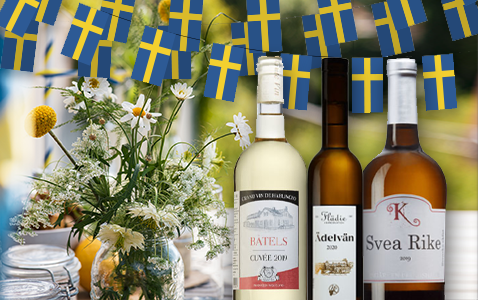 Skåla in nationaldagen med ett blågult vin