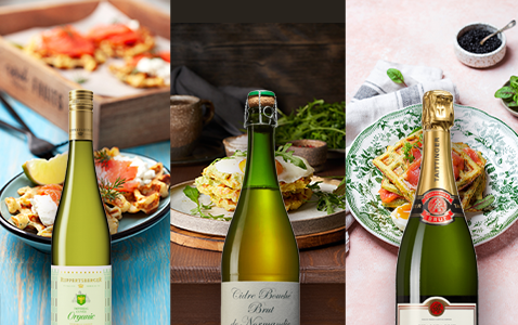 Matcha dina matiga våfflor med rätt dryck