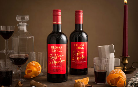 Blossa släpper rödvinsglögg med smak av saffran och ..