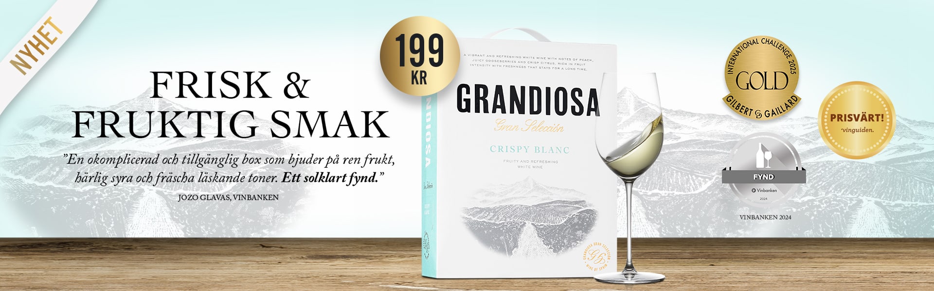 Grandiosa Gran Selección Crispy Blanc